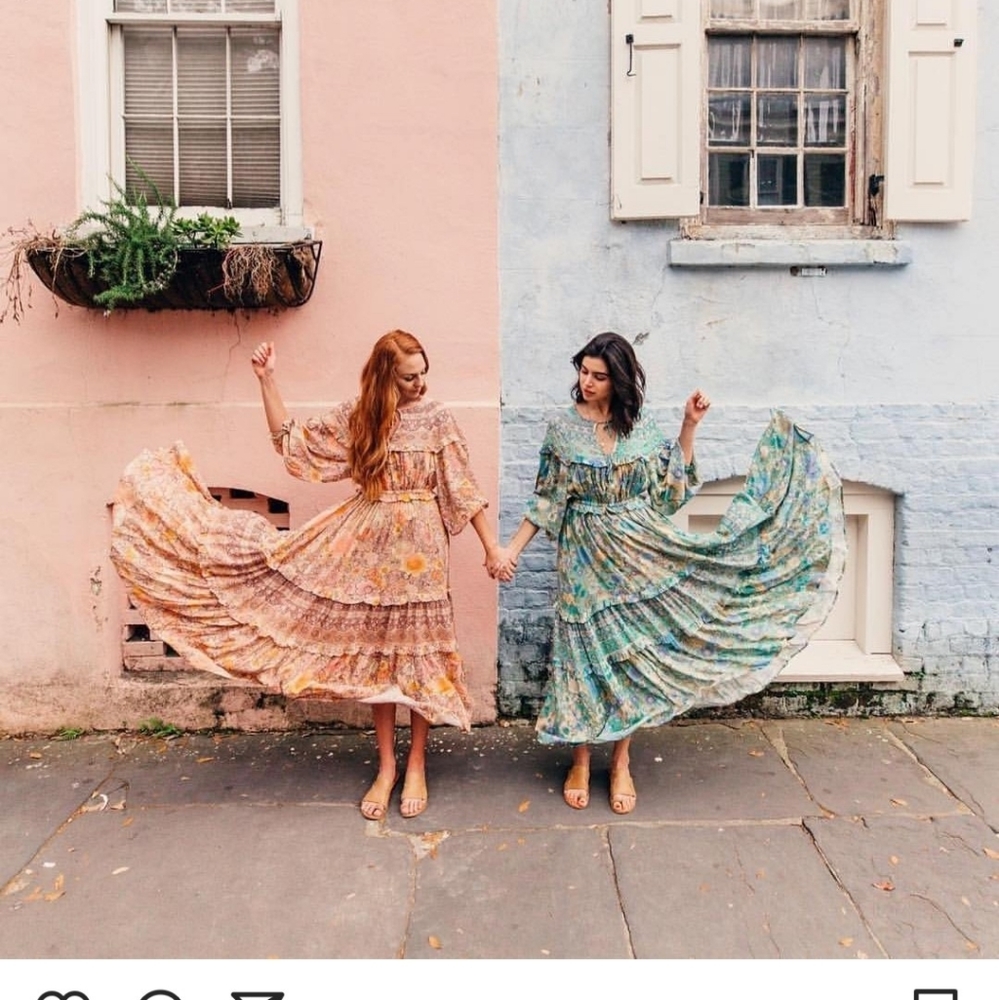 New spell free people amethyst maxi gown turquoise - Picture 2 of 16